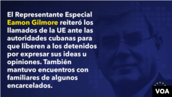 Valoración de la Unión Europea sobre los derechos humanos en Cuba.