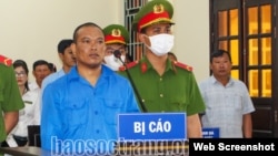 Ông Danh Minh Quang tại phiên tòa ở Sóc Trăng ngày 7/2/2024. Photo Báo Sóc Trăng.