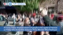 VOA60 World - Armenian police detain protesters amid Nagorno-Karabakh crisis