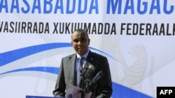 FILE - Somalia's Prime Minister Hamza Barre speaks in Mogadishu, Somalia, on Aug. 2, 2022. Ethiopia's repeated interference in Somalia's internal affairs is a violation of the country's sovereignty, Barre's office said April 4, 2024.