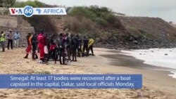 VOA60 Africa- At least 17 bodies were recovered after a boat capsized in the Senegal capital, Dakar