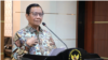 Tangkapan layar Menko Polhukam Mahfud MD saat memberikan keterangan pers di Jakarta, Senin (4/12/2023).
