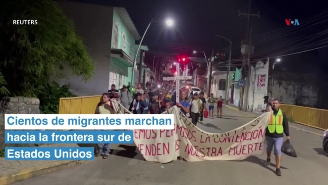 Cientos de migrantes viajan hacia el sur de Estados Unidos