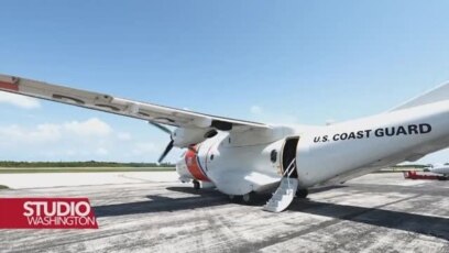 Glas Amerike u avionu sa obalskom stražom SAD