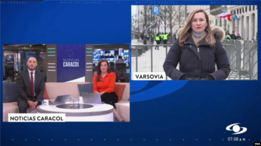 Enlace en vivo desde Varsovia Polonia, durante la visita del presidente de EEUU, Joe Biden, a la capital polaca. En Varsovia, Polonia, el 22 de febrero de 2023.