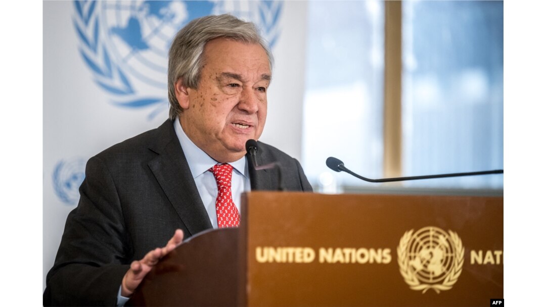 FiLE - Sekjen PBB Antonio Guterres di Jenewa, Swiss, 26 Februari 2024.
