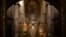 FILE - Paintings decorate the walls of the Saint Sophia Cathedral, a UNESCO World Heritage Site in Kyiv, Ukraine, March 26, 2022. 