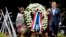 Dutch King Willem-Alexander lays a wreath at the slavery monument to commemorate the anniversary of the country abolishing slavery in Amsterdam, Netherlands, July 1, 2023.
