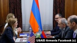 USAID-ի ղեկավար Սամանթա Փաուերը Բելգիայի մայրաքաղաք Բրյուսելում հանդիպել է Հայաստանի Հանրապետության վարչապետ Նիկոլ Փաշինյանին