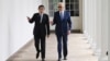 FILE - President Joe Biden and Japanese Prime Minister Fumio Kishida walk along the colonnade of the White House after a State Arrival Ceremony, April 10, 2024, in Washington.