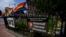 A National Park Service sign marks the Stonewall National Monument outside the Stonewall Inn, June 17, 2024, in New York. 