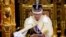 Britain's King Charles III speaks during the State Opening of Parliament at the Palace of Westminster in London, Nov. 7, 2023. 