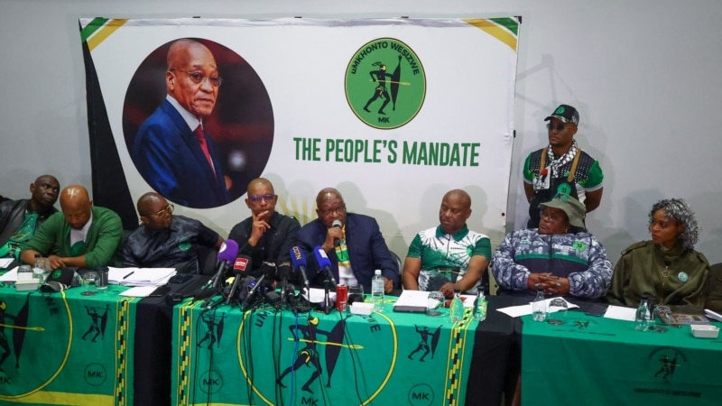 Former South African leader Zuma's party says it will join opposition in parliament