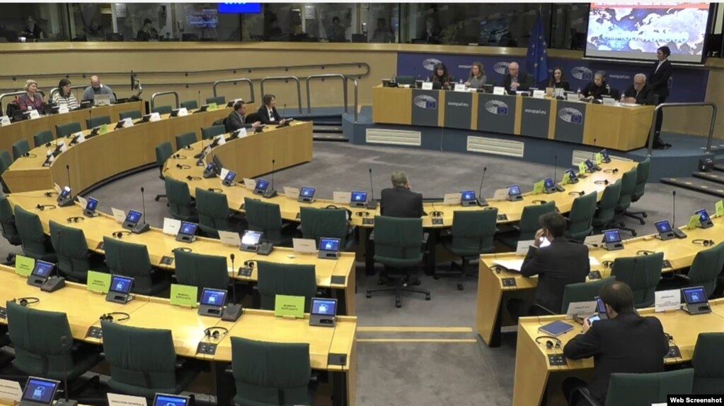 Tiểu ban Nhân quyền của Nghị viện EU hôm 14/2/2024 thảo luận về cơ chế giám sát việc thực hiện Điều khoản Nhân quyền. Photo Europa.
