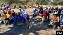 Villagers attending political meeting in Gwanda North