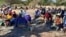 Villagers attending political meeting in Gwanda North