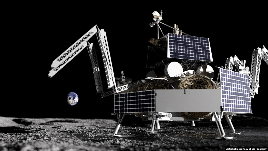 Концепт посадочного модуля Griffin компании Astrobotic