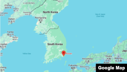 Busan, South Korea (Map data 2024 Google)