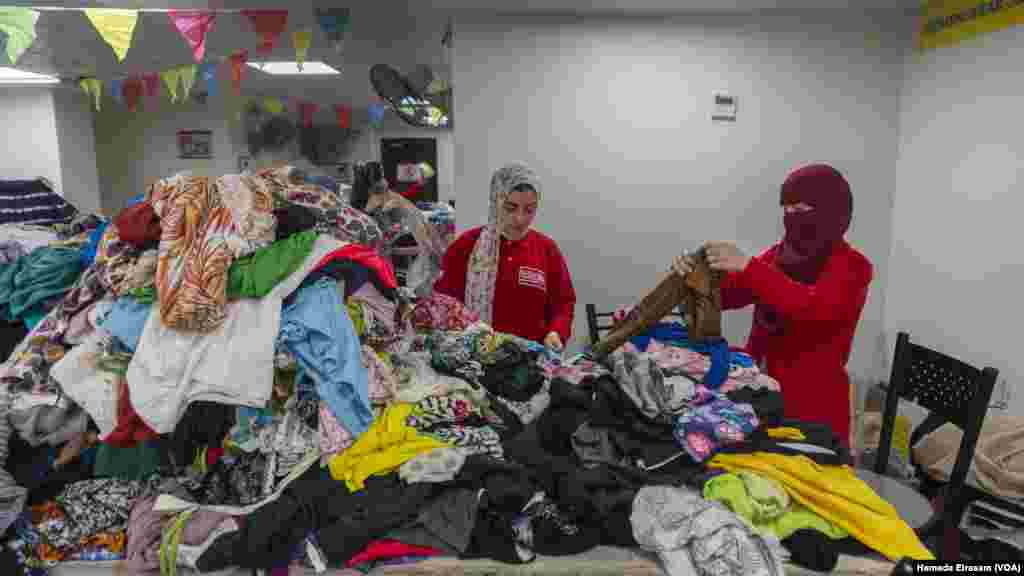 The Egyptian Clothing Bank, a zero-waste nonprofit, hopes to distribute Eid outfits to 50,000 children in need, including orphans and refugees. Egypt&rsquo;s latest, pre-pandemic figures say about one in three people live in poverty.