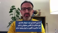 حسین احمدی نیاز: نيلوفر حامدی حق شکایت از قاضی صلواتی را دارد اما حاکمیت قانون در ایران وجود ندارد
