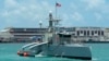 美国海军海猎号无人舰（Sea Hunter）抵达夏威夷珍珠港。（2022年6月29日）