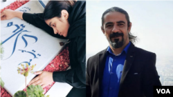 یاشار تبریزی فعال مدنی مشروطه‌خواه و زهرا سعیدیان‌جو از اعضای خانواده‌های دادخواه