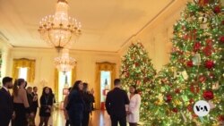 VOA英语视频：数百志愿者帮助白宫迎接圣诞节