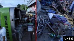 বাংলাদেশে তিনটি সড়ক দুর্ঘটনায় নারী-শিশুসহ ১৫ জনের প্রাণহানি। 