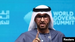 FILE - Menteri Perindustrian dan Teknologi Maju UEA dan Presiden COP28 Sultan Ahmed Al Jaber, di Dubai, Uni Emirat Arab, 12 Februari 2024. (REUTERS/Amr Alfiky)