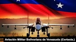 Imagen del avión caza de fabricación rusa Sukhoi 30-MK2 comprado por Venezuela a Rusia en 2006, difundida por la cuenta oficial en Instagram de la Aviación Militar Bolivariana.