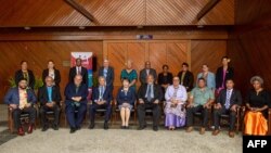 일본과 태평양 도서국 외교장관 회의가 12일 피지 수도 수바에서 열렸다.