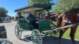 Kereta kuda yang biasa digunakan warga suku Amish di Lancaster, negara bagian Pennsylvania.