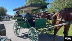 Kereta kuda yang biasa digunakan warga suku Amish di Lancaster, negara bagian Pennsylvania.