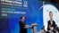 Japan's Minister of Defense, Hamada Yasukazu, speaks at a plenary session during the 20th IISS Shangri-La Dialogue in Singapore, June 3, 2023. 