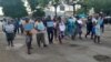 Manifestação de familiares de detido durante acontecimentos de 25 de Novembro, São Tomé e Príncipe, 4 Abril 2023