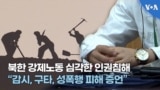 북한 강제노동 심각한 인권침해…"감시, 구타, 성폭행 피해 증언"
