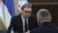 Predsednik Srbije Aleksandar Vučić na sastanku povodom konsultacija o novoj Vladi Srbije sa predstavnikom izborne liste "Politička borba Albanaca se nastavlja" Šaipom Kamberijem (Foto: FoNet/Milica Vučković)