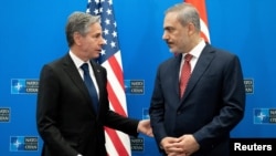 NATO Dışişleri Bakanları toplantısına katılmak üzere Brüksel’e giden Dışişleri Bakanı Hakan Fidan, ABD Dışişleri Bakanı Antony Blinken ile görüştü.