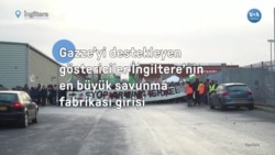 Gazze’yi destekleyen göstericiler İngiltere’nin en büyük savunma fabrikası girişini bloke etti 