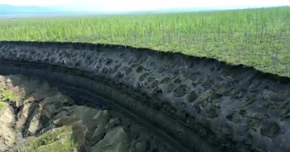 World's Biggest Permafrost Crater Thaws as Planet Warms
