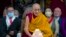 Pemimpin spiritual Tibet Dalai Lama tersenyum saat memimpin upacara peringatan ulang tahunnya yang ke-88 di kuil Tsuglakhang di Dharamshala, India, 6 Juli 2023.
