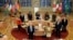 Foreign ministers pose for a photo during a working session at a G7 Foreign Ministers Meeting at the City Hall in Muenster, Germany, Nov. 4, 2022. 