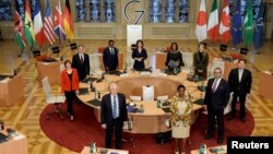 资料照片：G-7外长2022年11月4日在德国明斯特市政厅参加会议。