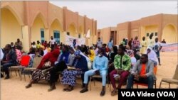 Matasa da ga yankin Sahel a lokacin wani taro na musamman a birnin Agadez din Jamhuriyar Nijar.