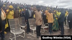 CCC Leader nelson Chamisa at a Rally in Gutu