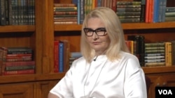 Tanja Miščević, ministarka za evropske integracije u Vladi Srbije, tokom intervjua za Glas Amerike 