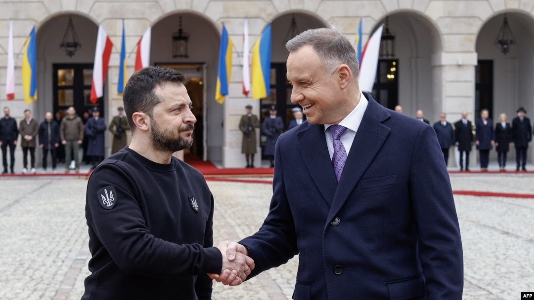 Владимир Зеленский и Анджей Дуда. Варшава, 5 апреля 2023 г. 