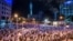 A view shows Israelis protesting as Israeli Prime Minister Benjamin Netanyahu's nationalist coalition government presses on with its judicial overhaul, in Tel Aviv, Israel, March 25, 2023.