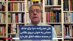 علی صدرزاده: دنیا برای حذف حماس به عنوان نیروی نظامی در صحنه منطقه اتفاق نظر دارد