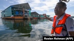 Leow Ban Tat, CEO dan pendiri peternakan ikan Aquaculture Centre of Excellence (ACE) Farm Eco Ark, di Singapura. (Foto: AFP/Roslan Rahman)